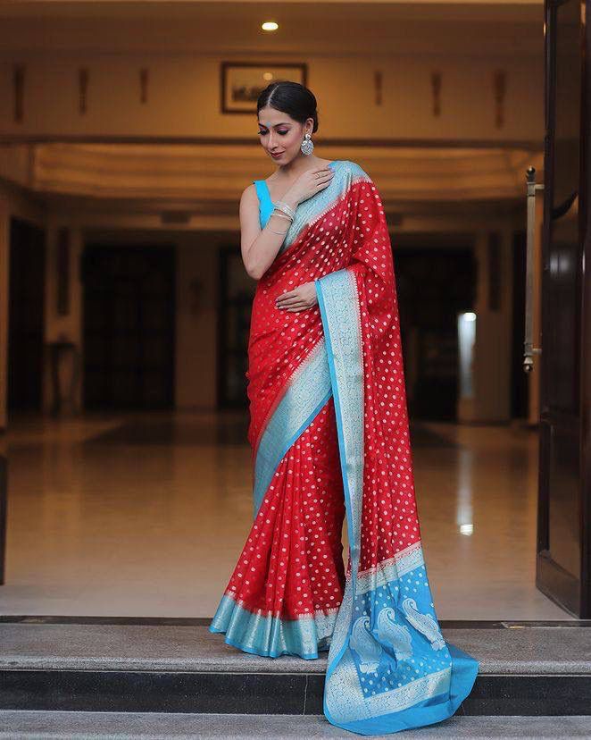 SF 682 Organic Banarasi Lichi Silk Sarees Wholesale Price In Surat